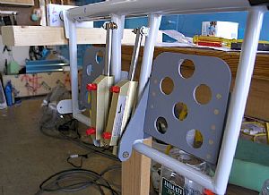 Bolted on the master cylinders