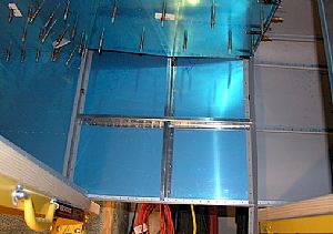 Clecoed in the F-722 ribs