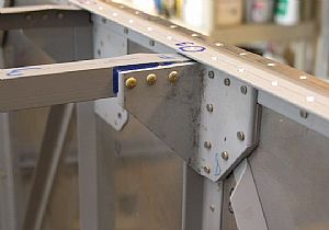 Riveted the forward floor angles forward