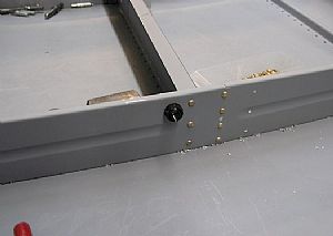 Riveted the F-729 floor angle in place