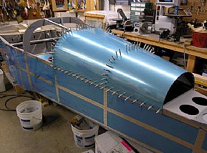 Clecoed on the F-775 Rear Top Skin