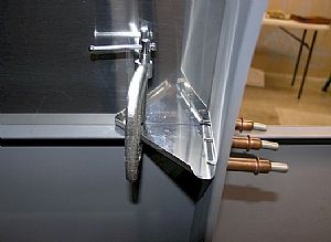 Here's the gusset clamped in position