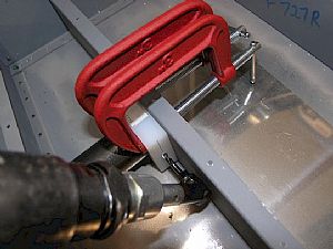 Final drilled the holes from the F-6125 block into the pipe