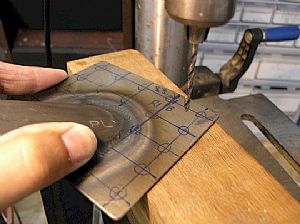 Drilled the holes in the step flange