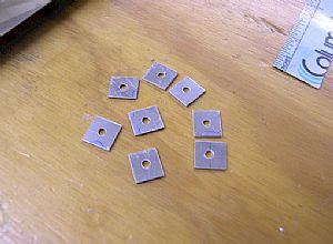Cut out the separate washers