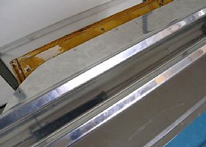 Marked the nutplate holes on the top baggage panel