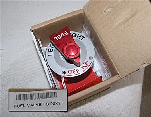 Bought a different Fuel Valve from the one supplied