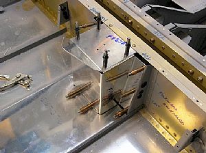 Trial fit to the main bulkhead