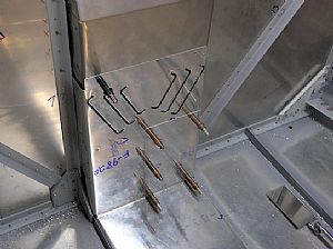 Drilled the nutplate holes into the F-601K firewall recess