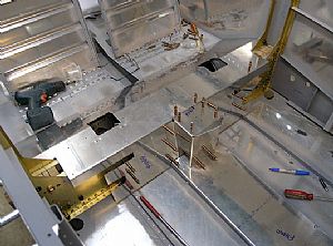 Trial fit of all the floor parts