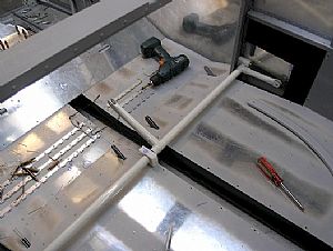 Trial fit of the flap actuator and blocks