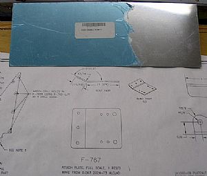 Started on the F-767 attach plate