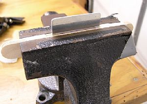 Here's the attach plate in the vise