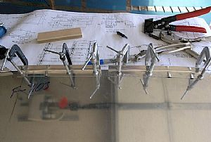 Fluted the angles and drilled the nutplate holes