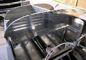 Drilling the F-7109 plate & F-7108B angle to the F-7108A Center Rib