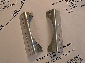 Drilled and dimpled the F-793 attach angles