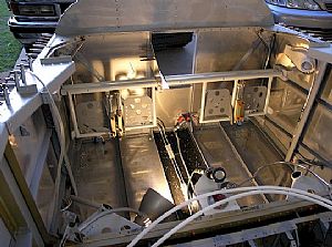 Put the rudder pedals in place