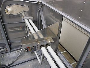 Put the rudder pedals back place