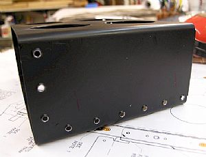 Dimpled the holes in the battery box