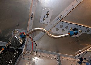 Made and installed the tubing from the fuel pump to the gascolator