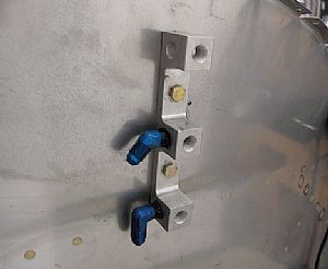 Bolted the transducer to the firewall