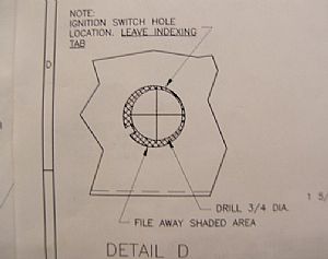 Step 2 - Make the hole bigger, but with a notch