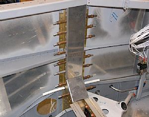 Positioned the F-704K Upright Cap Strip and drilled