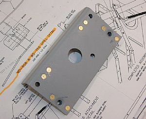 Here's the finished trim bracket