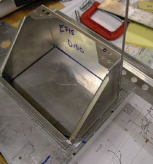 Now to drill some holes into the side flange