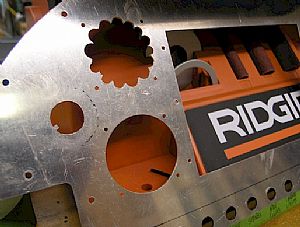 Now to cut the holes