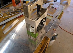 Time to cut the panel for the Comm and Transponder