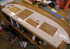 Painted the front of the panel