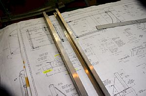 Drilled the initial holes in the C-657 Canopy Track