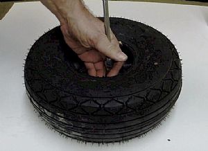Put in a little puff of air