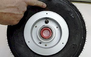 One rim in place