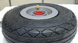 Aired up the tire