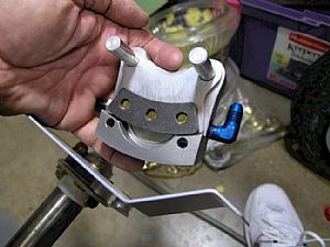 Now to put the brake assembly together on the wheel