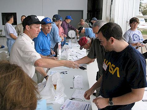 Signing up people for the EAA!