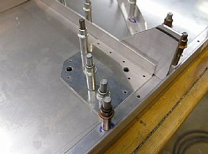 Final drilled the F-601Z Aux Fuel Pump Firewall Doubler