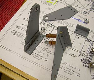 Started riveting the inboard aileron brackets together