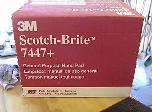 Here's the Scotch-Brite pads I used