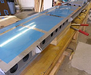 Finished all of the riveting on the Horizontal Stabilizer