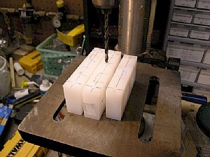 Drilled the F-6115 & F-6116 Bearing Blocks
