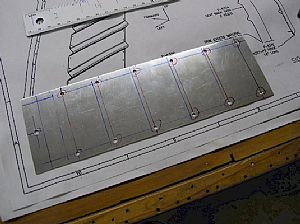 Marked the holes for drilling in the F-741 cover