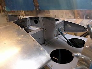 Bolted the forward VS spar to the fuselage